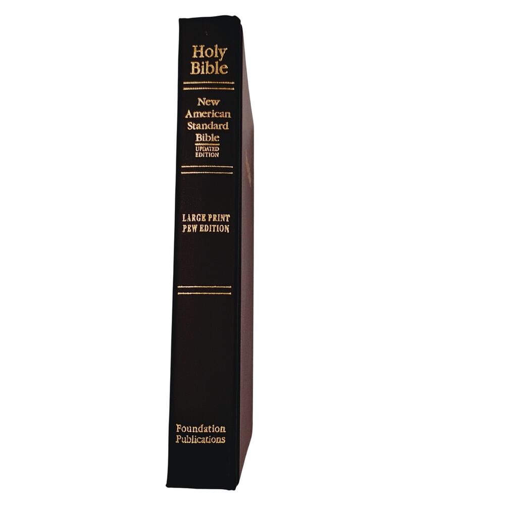 Holy Bible Hardcover NASB Updated Pew Edition Large Print 2001 USA Vintage